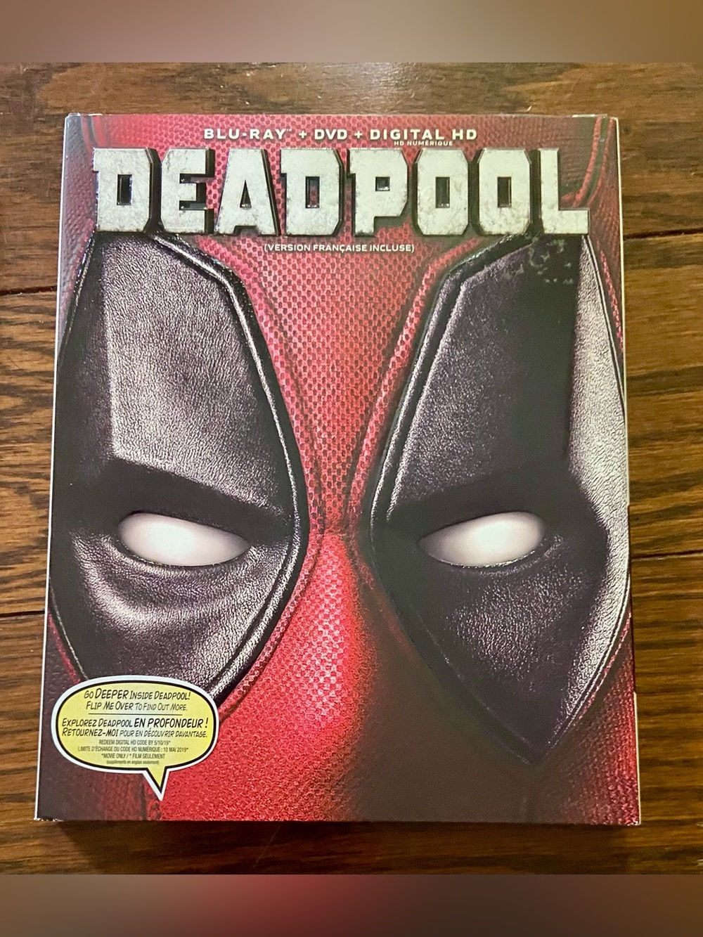 Sealed. Deadpool Blu-ray + DVD + Digital HD